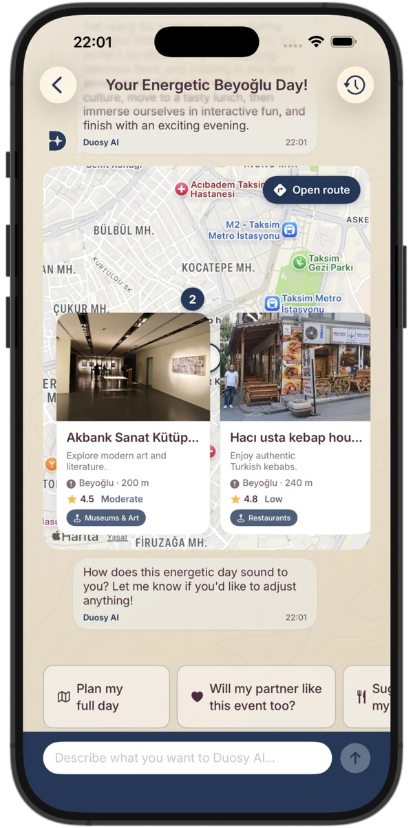 Duosy AI screen
